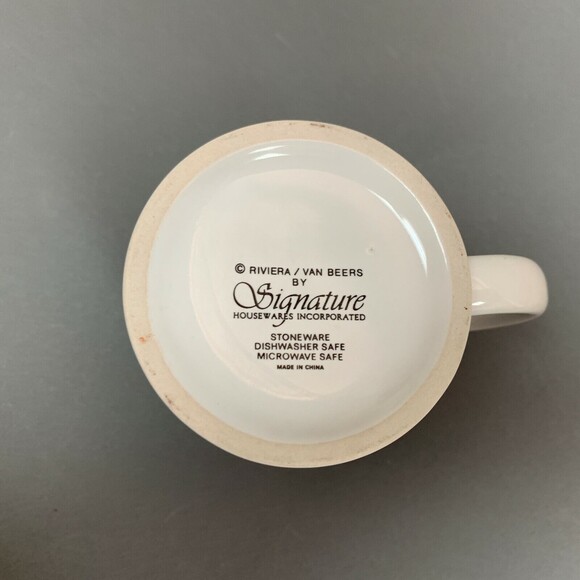 Riviera Van Beers Coffee Cup Signature Housewares Christmas Joy to the World - Picture 6 of 12